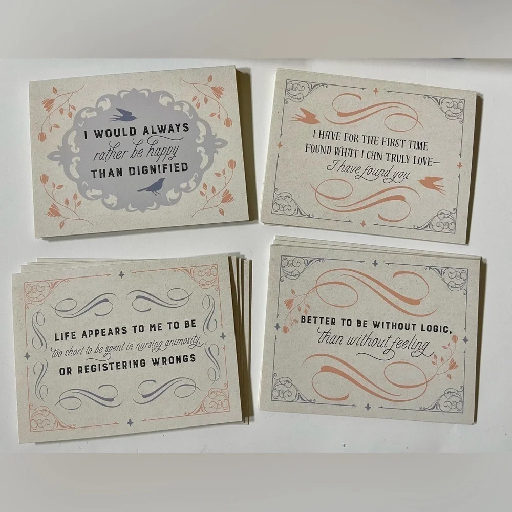 Charlotte Brontë Notecard Set Pocket Journal Keepsake Book Box